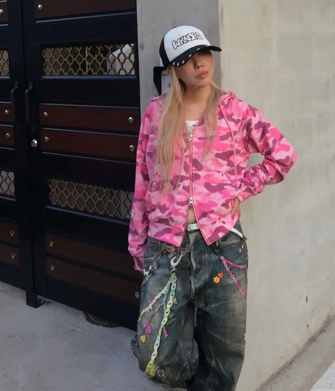 Dazzling camo hoodie jacket