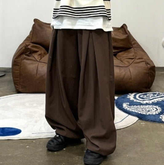 Elegant wide-leg suit trousers(西褲版！💜）