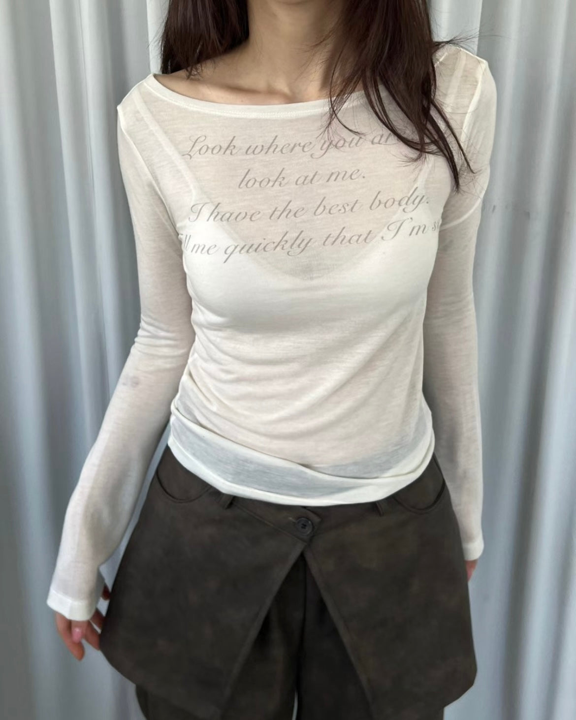 Elegant insight top🫦