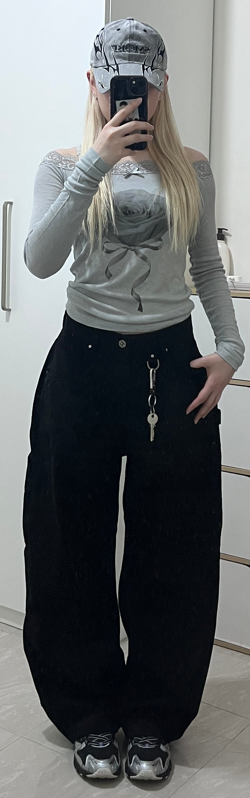 Boyfriend tapered pants