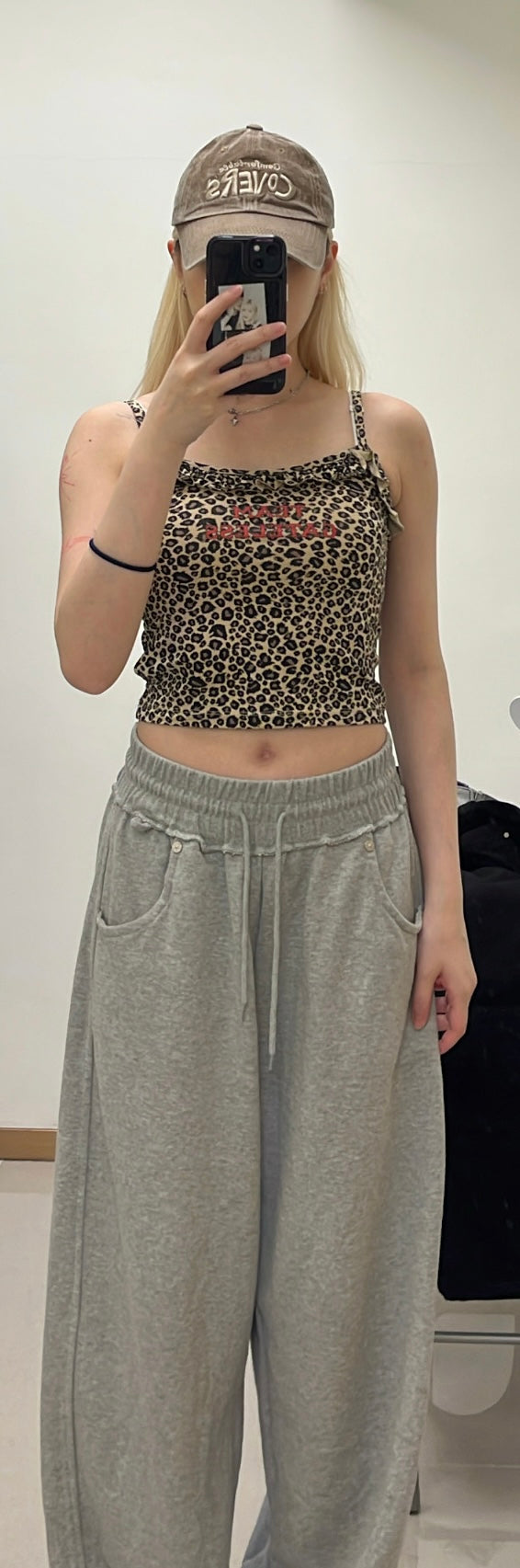 Leopard print ruffle top🐆