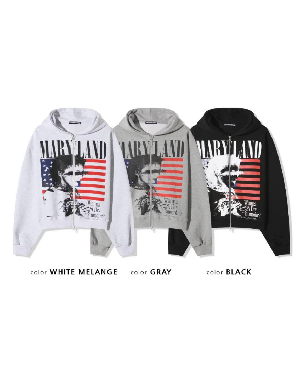 Maryland flag zip-up hoodie🇺🇸