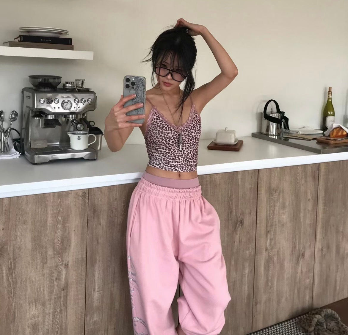 Leopard sleeveless top