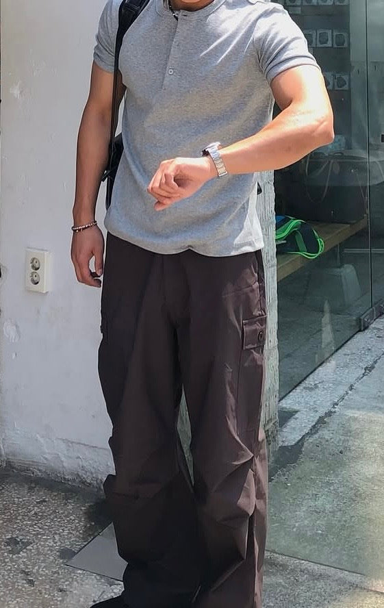 男裝亨利領T恤🔥