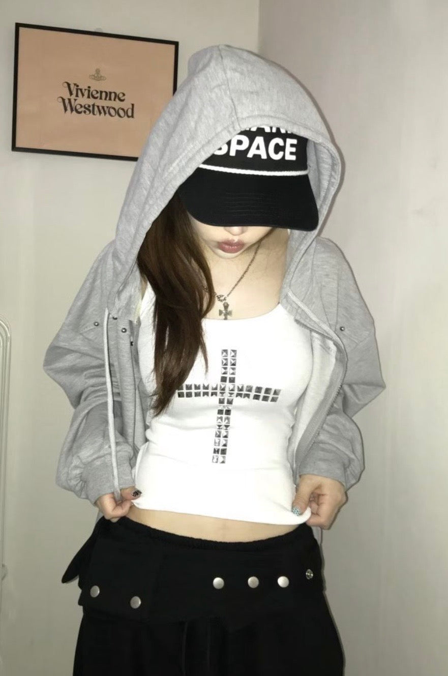 Cross sleeveless top✝️