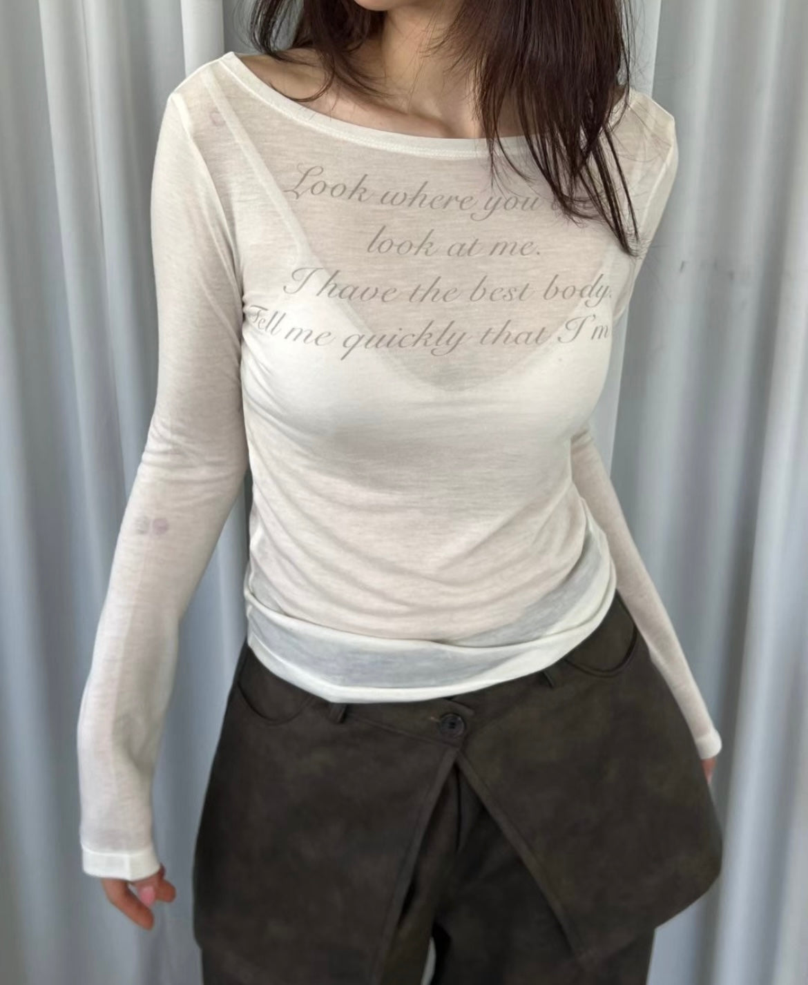 Elegant insight top🫦