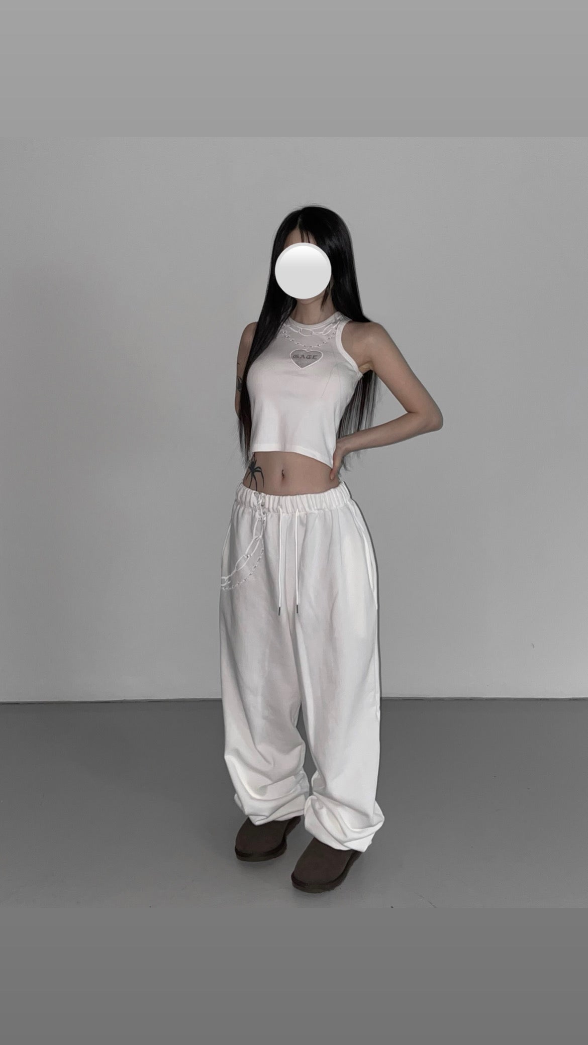 Chic chain crop top⛓️