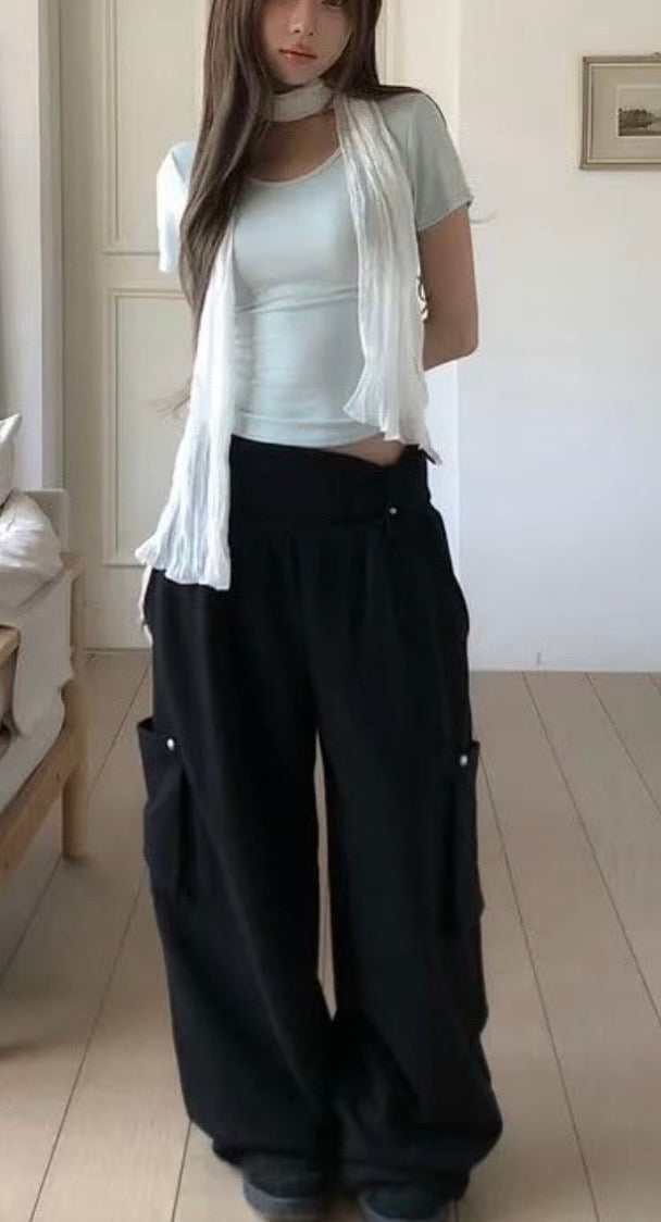Oversized pocket sweatpants