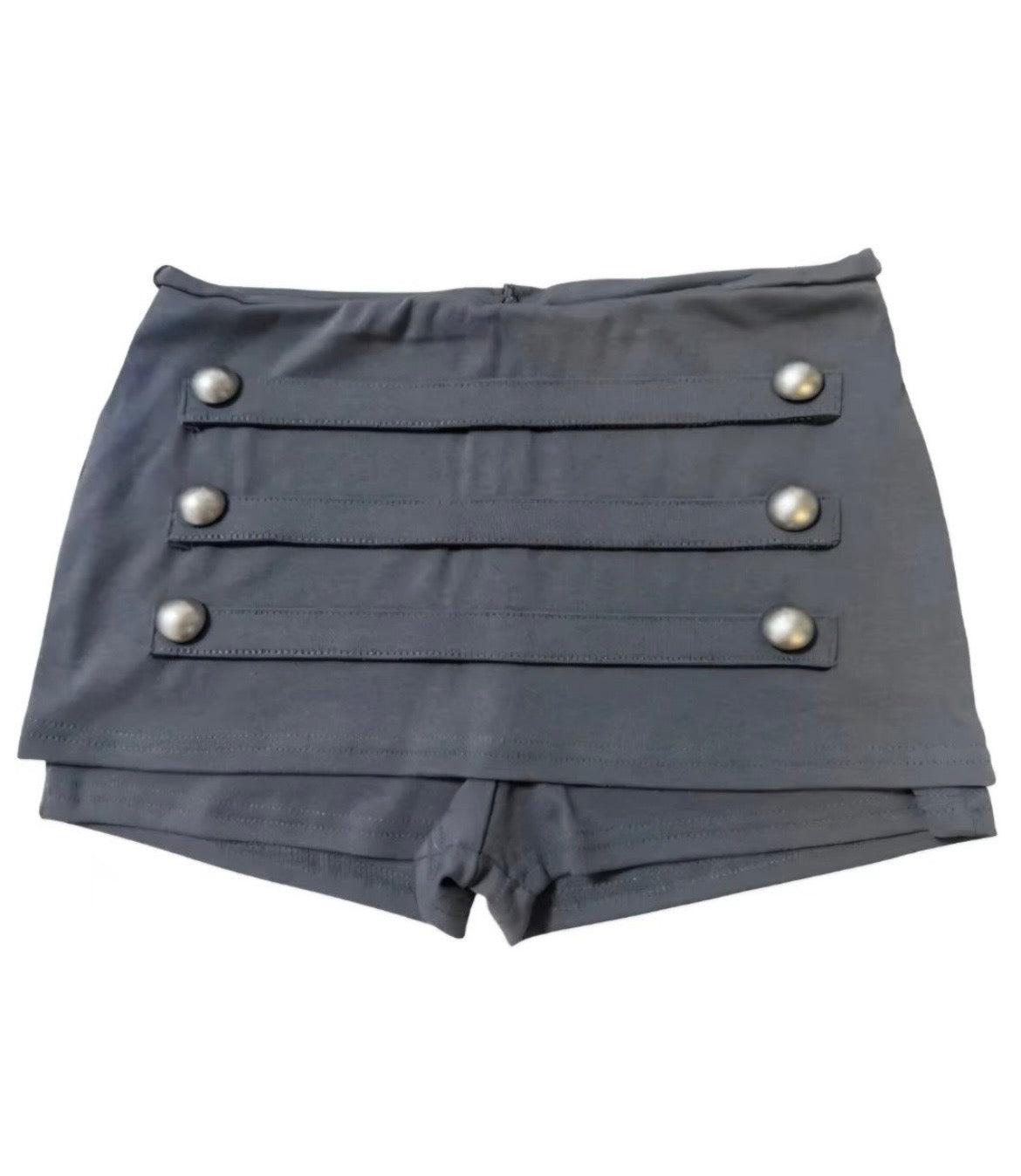 Napoleon-style studded skort