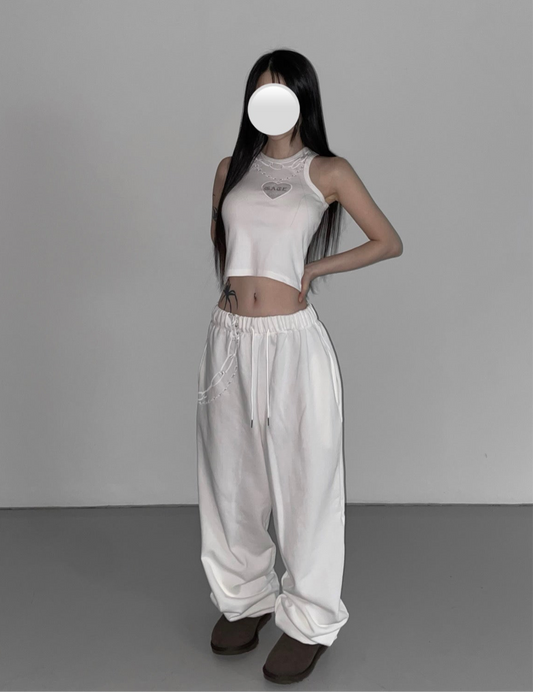 Chic chain sweatpants⛓️