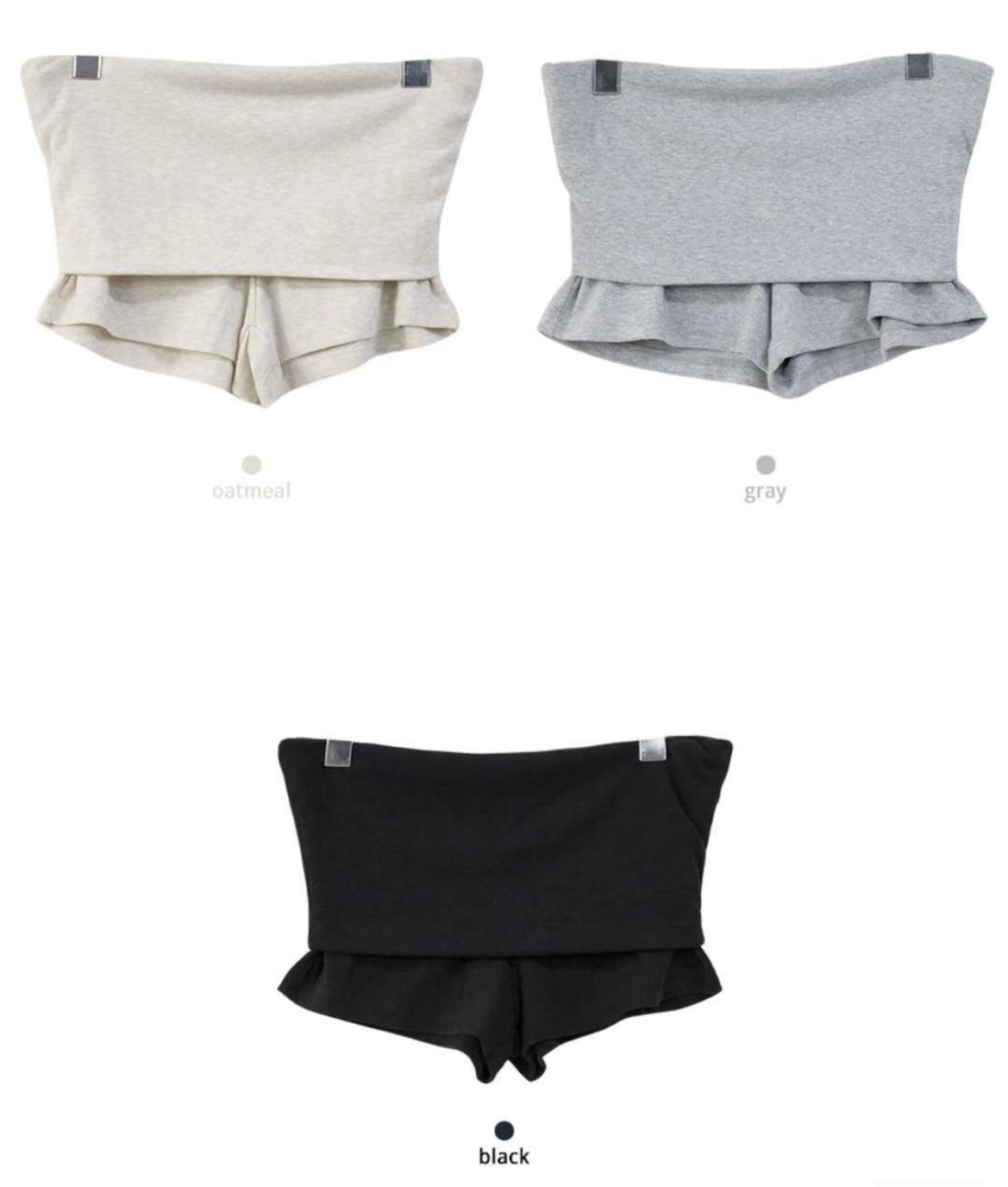 Soft folded waist shorts👅