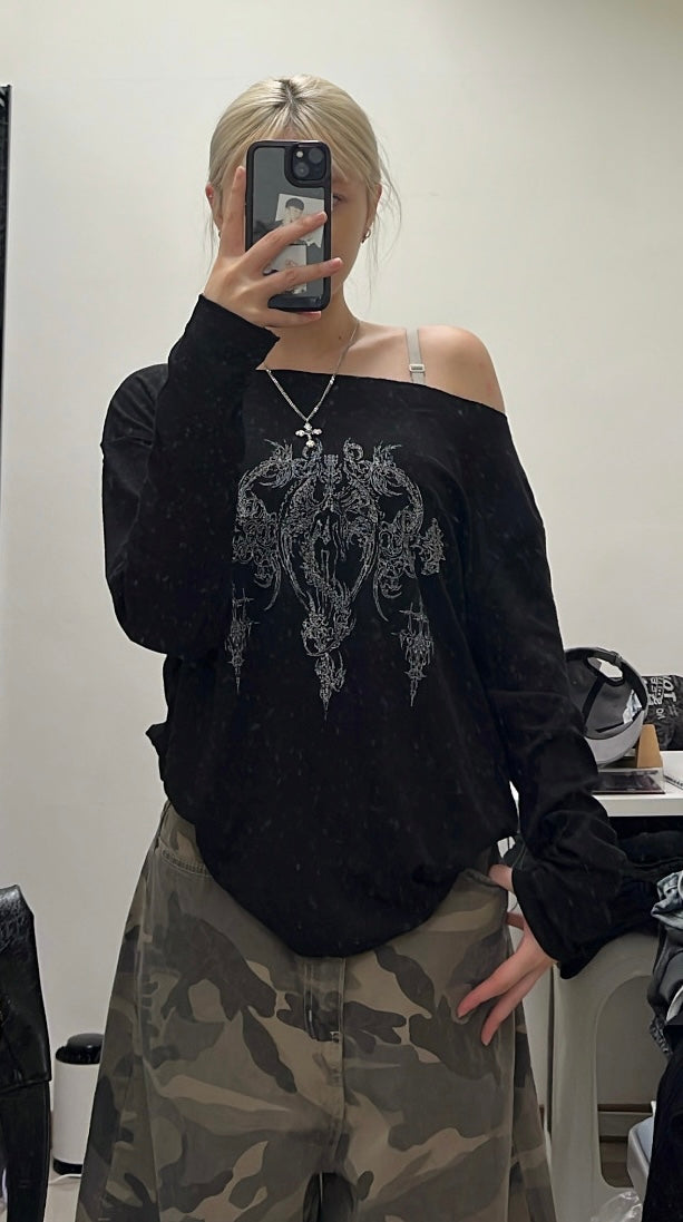 Holy knit shoulder tee❤️‍🔥