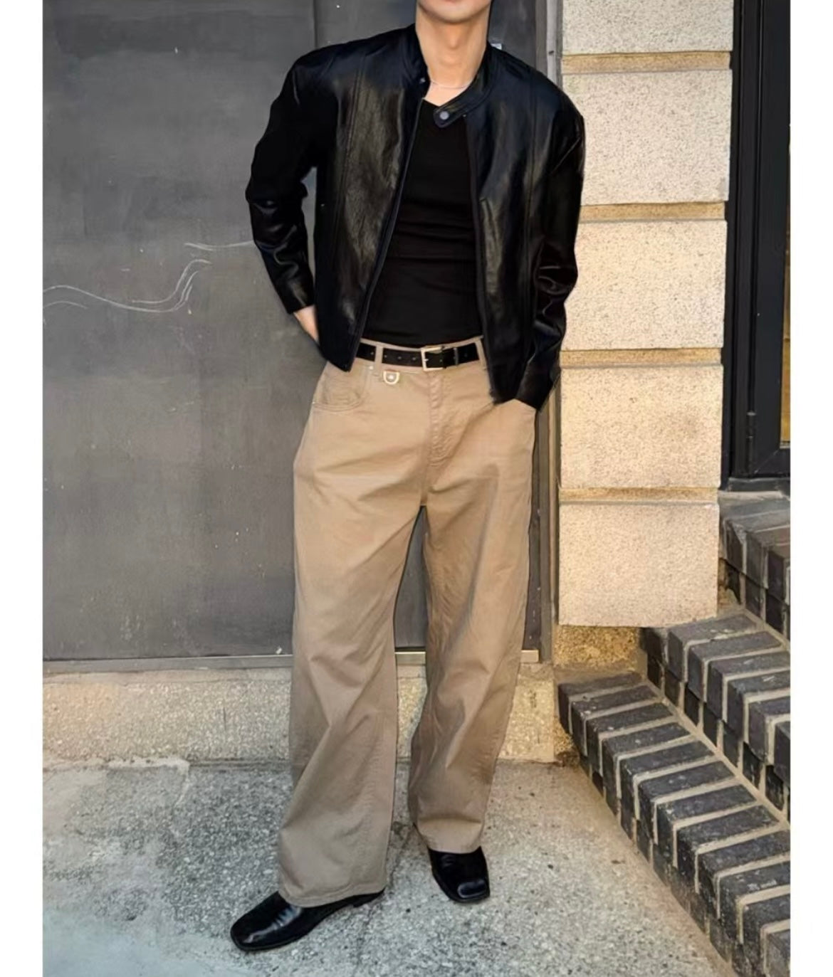 Boyfriend tapered pants