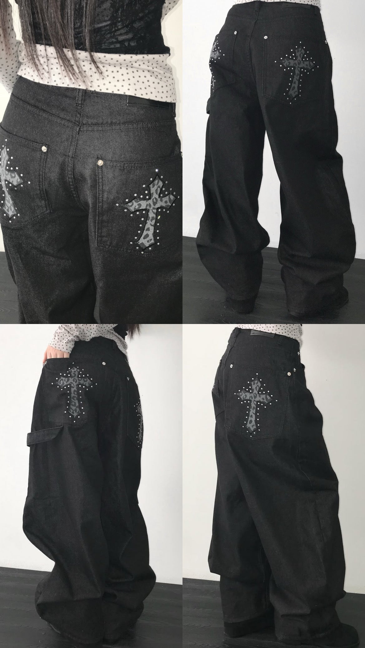 Cheetah cross denim✝️