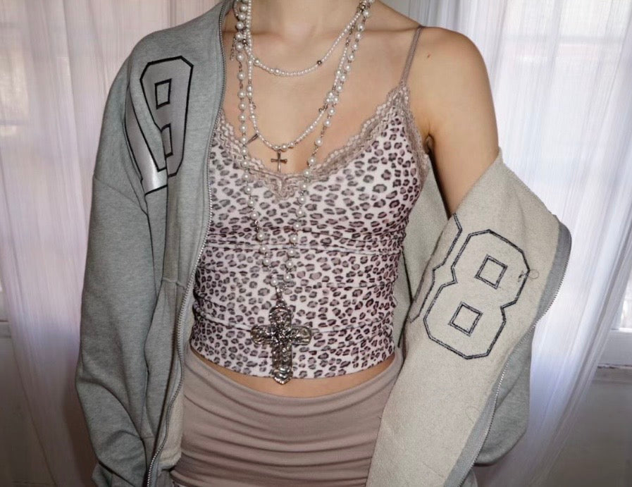 Leopard sleeveless top