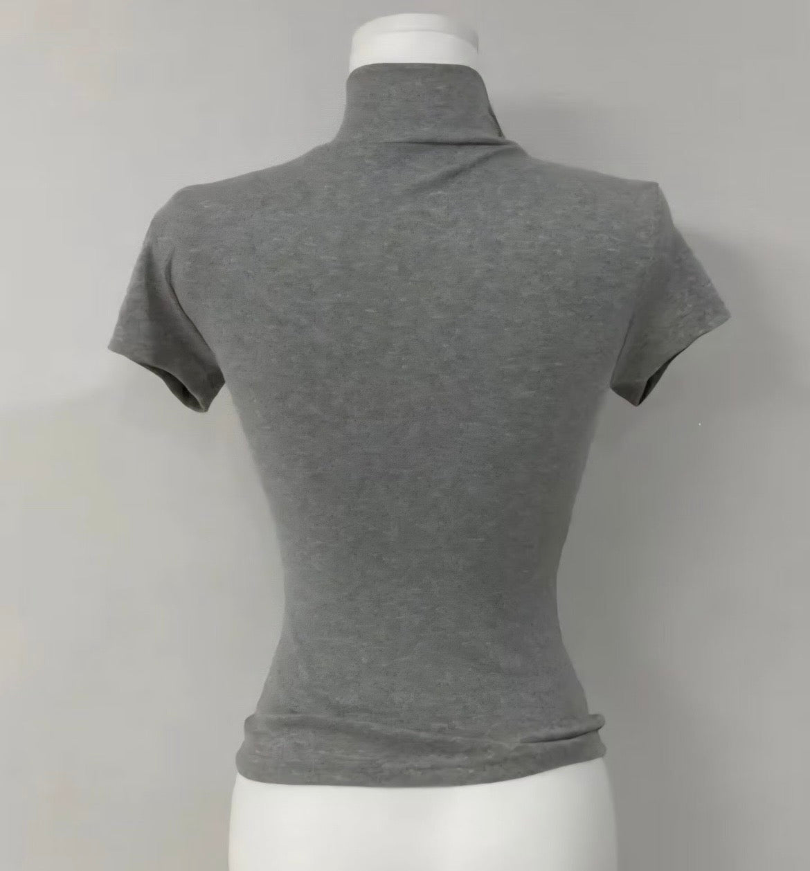 Vintage high-neck top with buttons