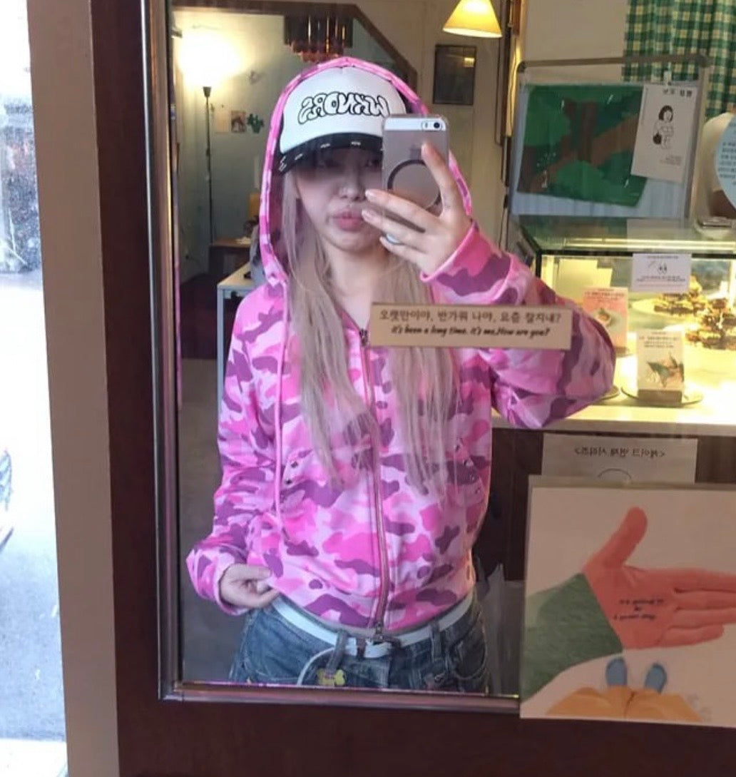Dazzling camo hoodie jacket