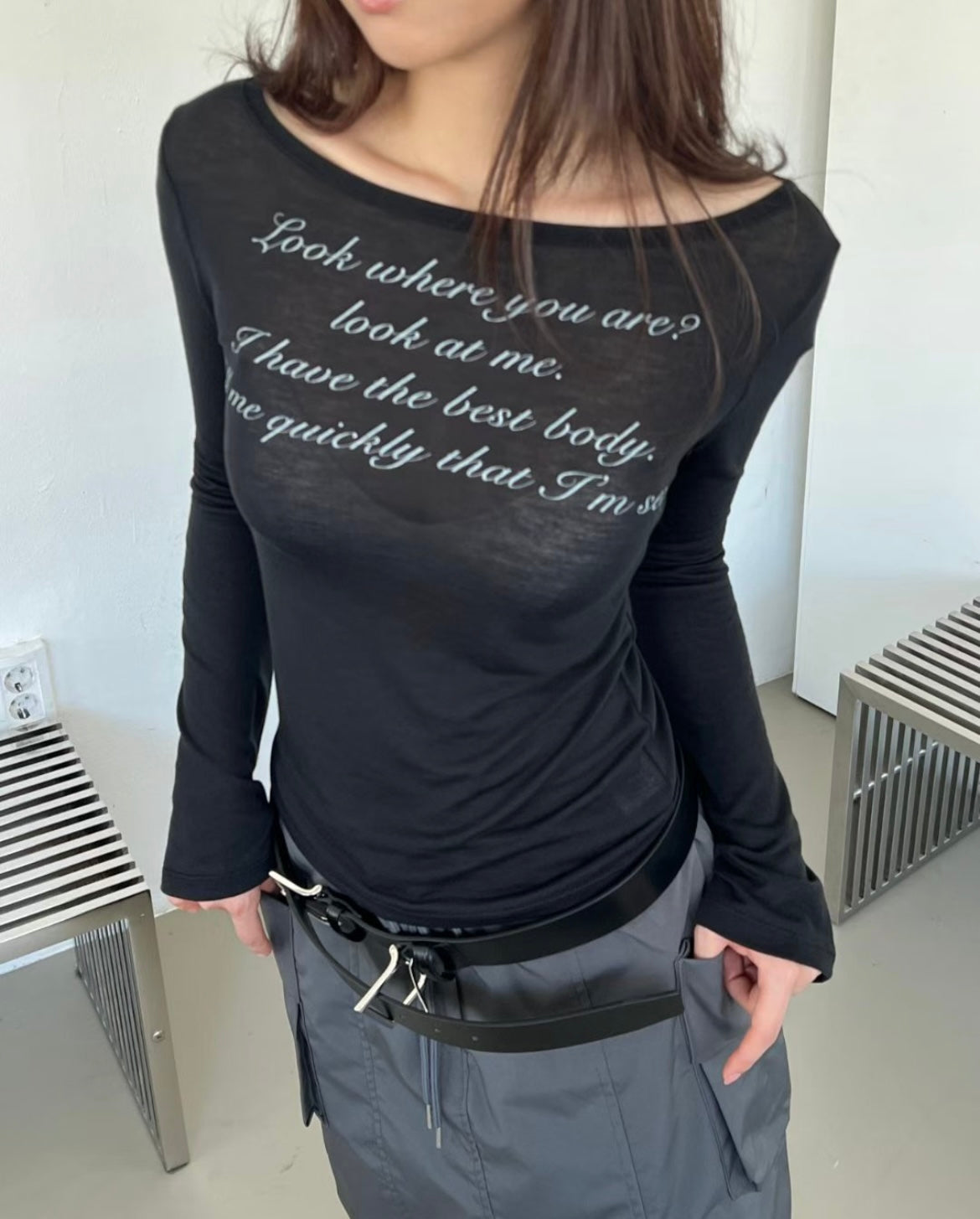 Elegant insight top🫦
